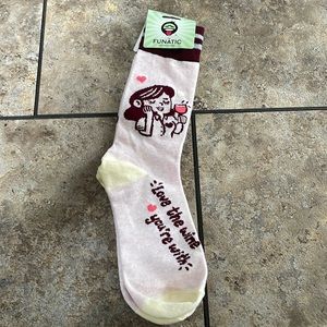 Love the wine you’re with socks NWT